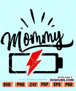 Mommy battery SVG