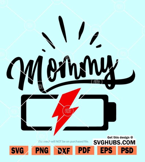 Mommy battery SVG