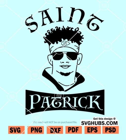 Saint Patrick with Aviators SVG