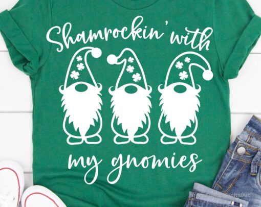 St Patrick Day Gnome SVG file