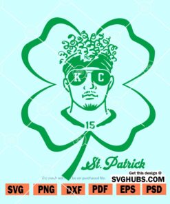 St Patrick Mahomes SVG