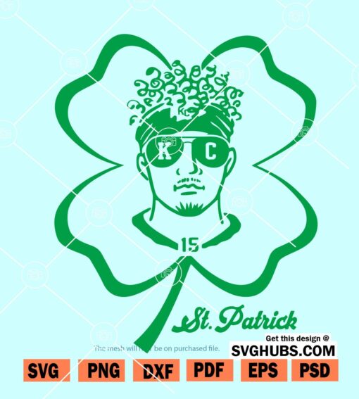 St Patrick Mahomes SVG