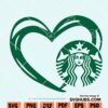 Starbucks with heart symbol SVG