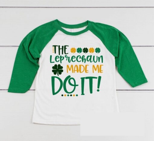 The Leprechaun Made Me Do It SVG, Kids St Patricks Day Svg - Image 2