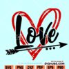 Heart and arrow Love SVG