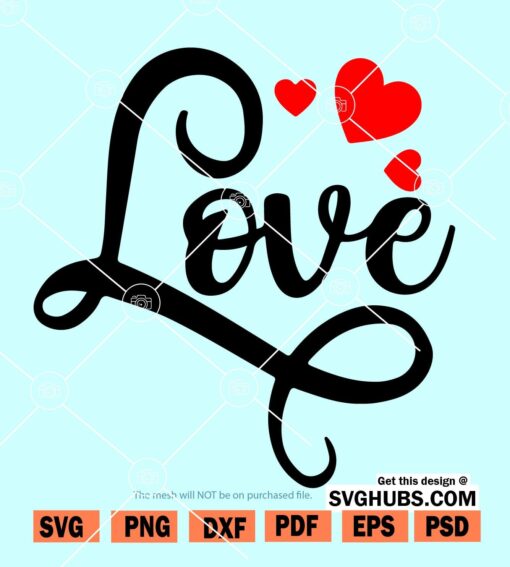 Valentine love SVG free