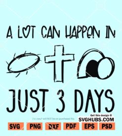 A lot Can Happen in 3 Days SVG
