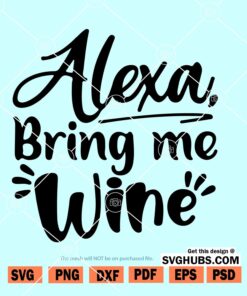 Alexa bring me wine SVG