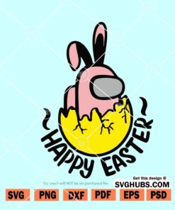 Among us in Easter egg SVG
