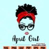 April girl svg