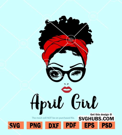 April girl svg