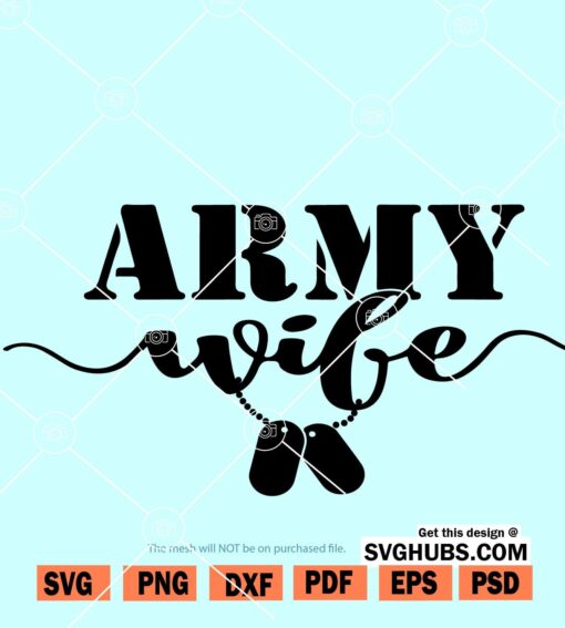 Army wife SVG