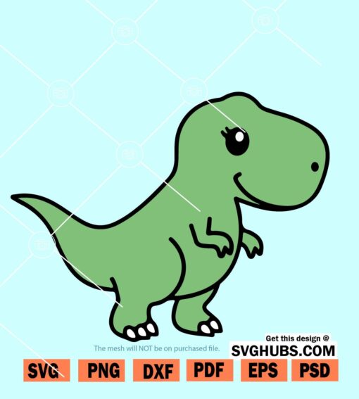 Baby Dinosaur Svg