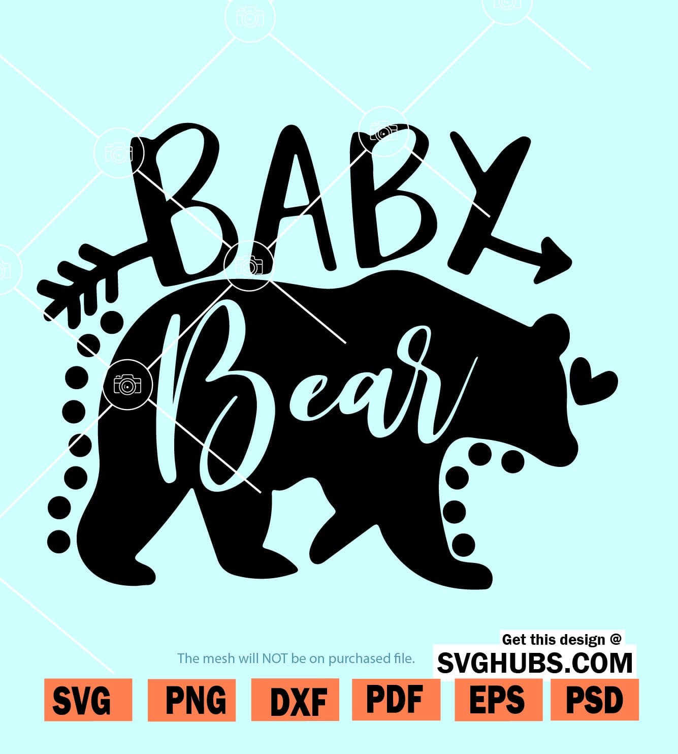 Baby bear svg