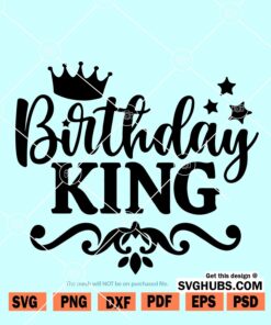 Birthday King SVG