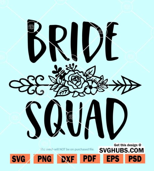 Bride Squad SVG