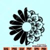 Daisy mandala SVG