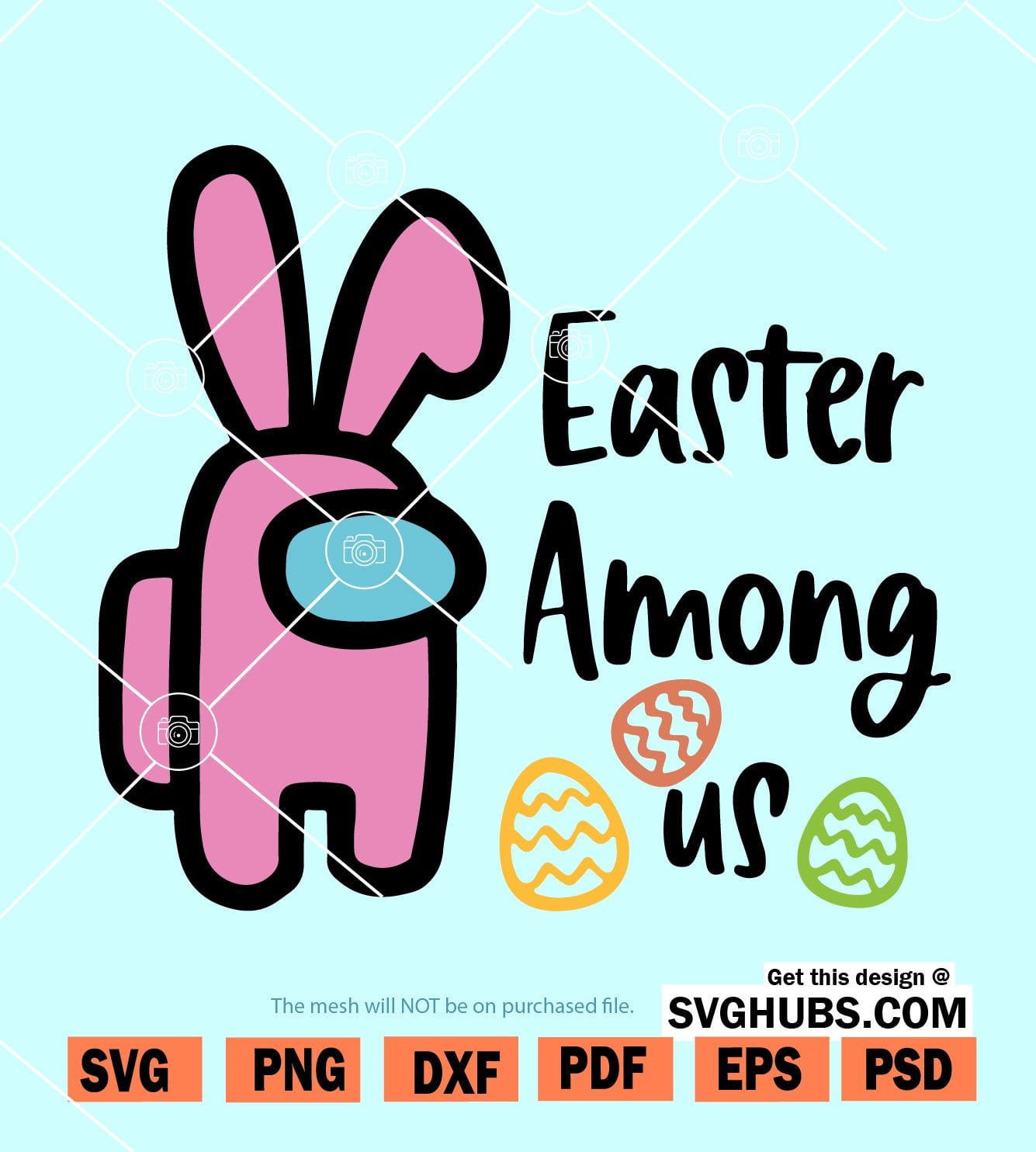 Among Us Easter SVG, Easter is Among Us SVG, Easter SVG files