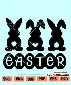 Easter bunnies svg