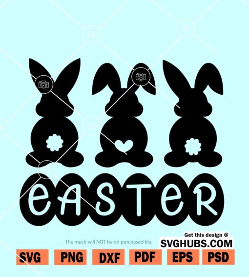 Easter bunnies svg