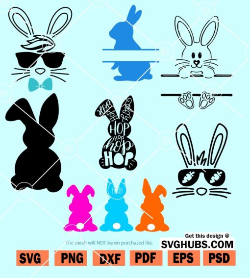 Easter bunny SVG bundle-01