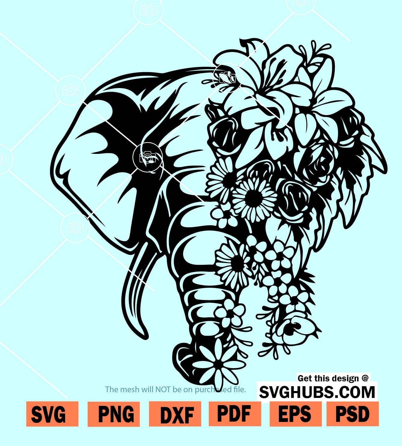 Layered Elephant Mandala Svg - 137+ SVG File for DIY Machine