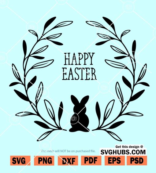 Happy Easter Floral SVG