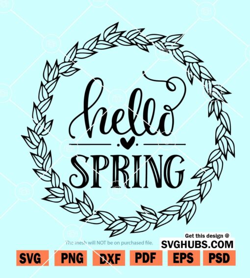 Hello Spring svg