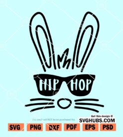 Hip hop Easter bunny SVG