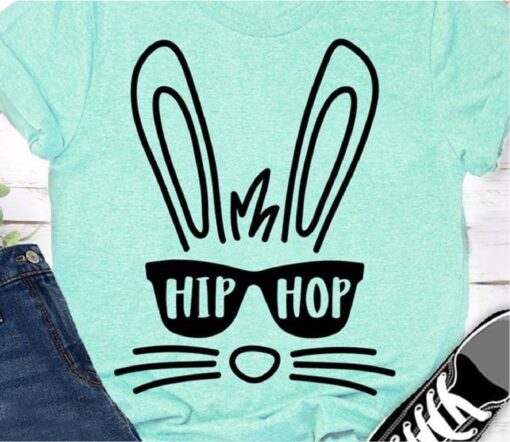 Hip hop bunny SVG file