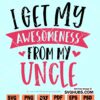 I Get My Awesomeness From My Uncle SVG