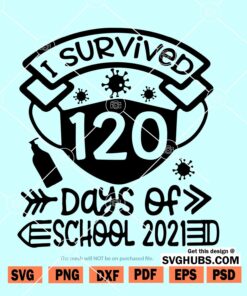 I Survived 120 Days Svg