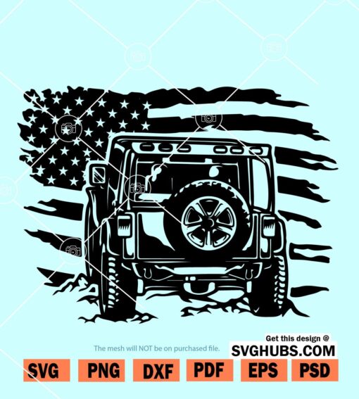 Jeep flag svg