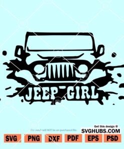 Jeep girl SVG