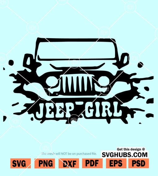 Jeep girl SVG