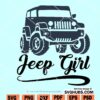Jeep girl SVG