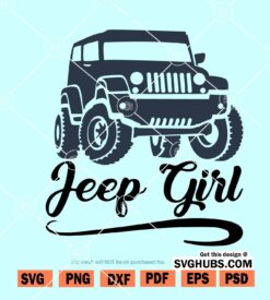 Jeep girl SVG