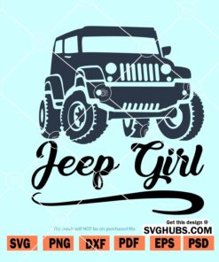 Jeep girl SVG