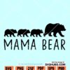 Mama Bear and Cubs SVG