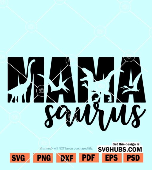 Mama saurus SVG