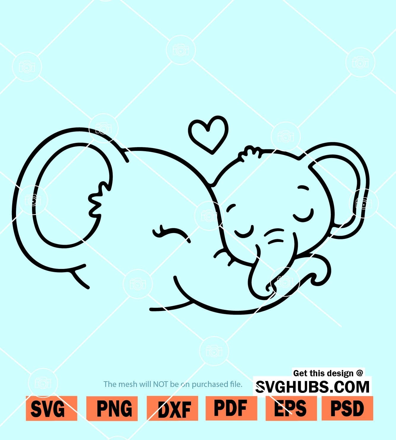 Download Mom Baby Elephant Svg Mama Elephant Svg Mother Day Svg Svg Hubs