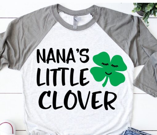 Nanas Little Clover SVG, Girl St Patrick’s Svg, Kids St Patricks Day SVG - Image 2