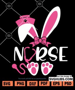 Nurse Bunny Easter SVG