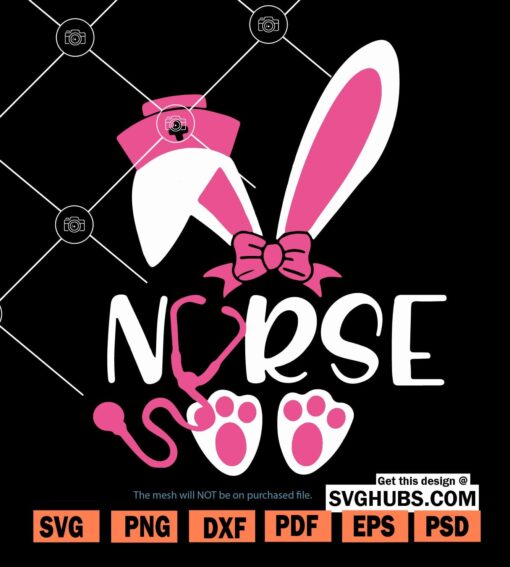 Nurse Bunny Easter SVG