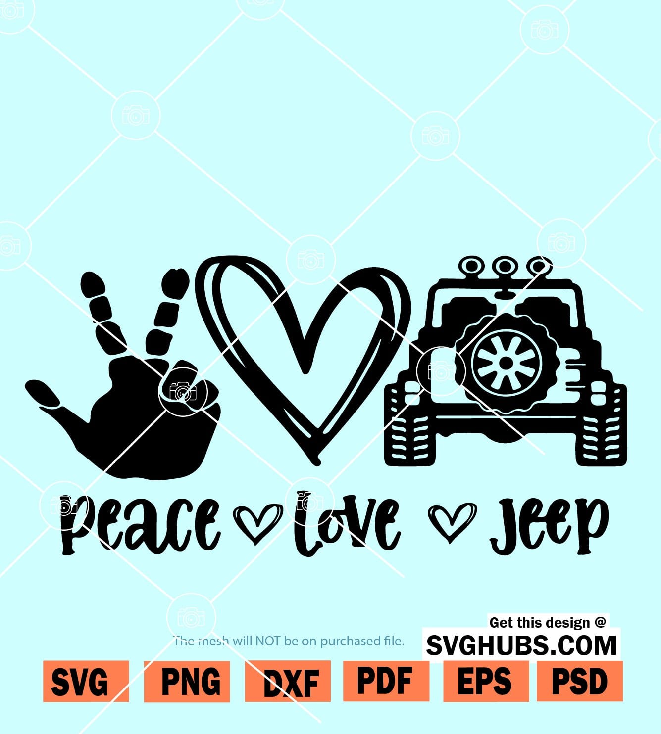 Free Free 131 Peace Love Jeep Svg SVG PNG EPS DXF File