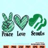 Peace Love Scouts SVG