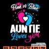 Pink Or Blue Auntie Loves You svg