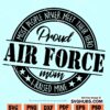 Proud Air Force Mom svg
