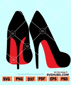 Red Bottom Stiletto heels SVG