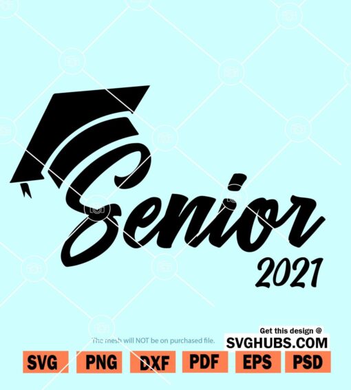 Senior 2021 SVG file